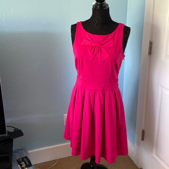Lauren Conrad adorable bow front midi- size 10 - Picture 2 of 6
